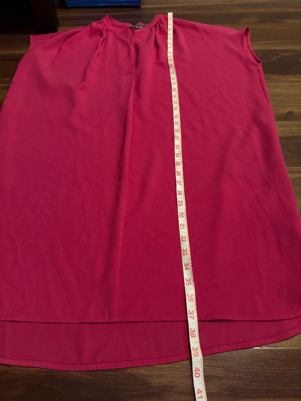 Vince Fuchsia Midi Sleeveless Dress Size XL - Picture 4 of 8